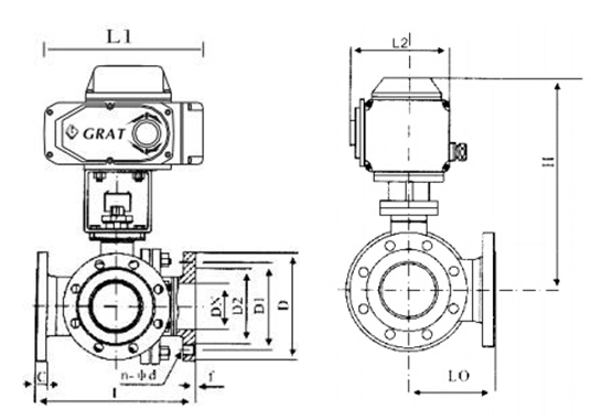 Fluorowy Dn80 Chemioprzeciwdziały pływający trójstronny elektryczny zawór kulkowy 1