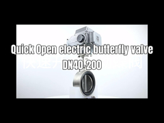 Szybko otwarte elektryczne zawory motyla