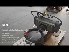 Pneumatyczny zawór motylkowy (odporny na wybuch)