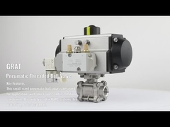 Metalowy uszczelnienie V wcięcie Pneumatyczny zawór kulkowy ze stali nierdzewnej wysokiego ciśnienia