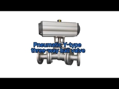 Pneumatyczny trójstronny zawór kulkowy typu Y