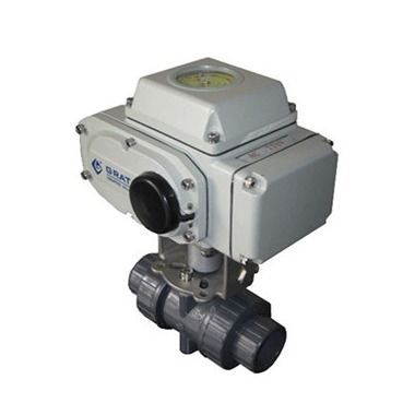IP67 DC24V Dn50 Elektryczny zawór kulkowy CPVC z sygnałem zwrotnego włączonego i wyłączonego